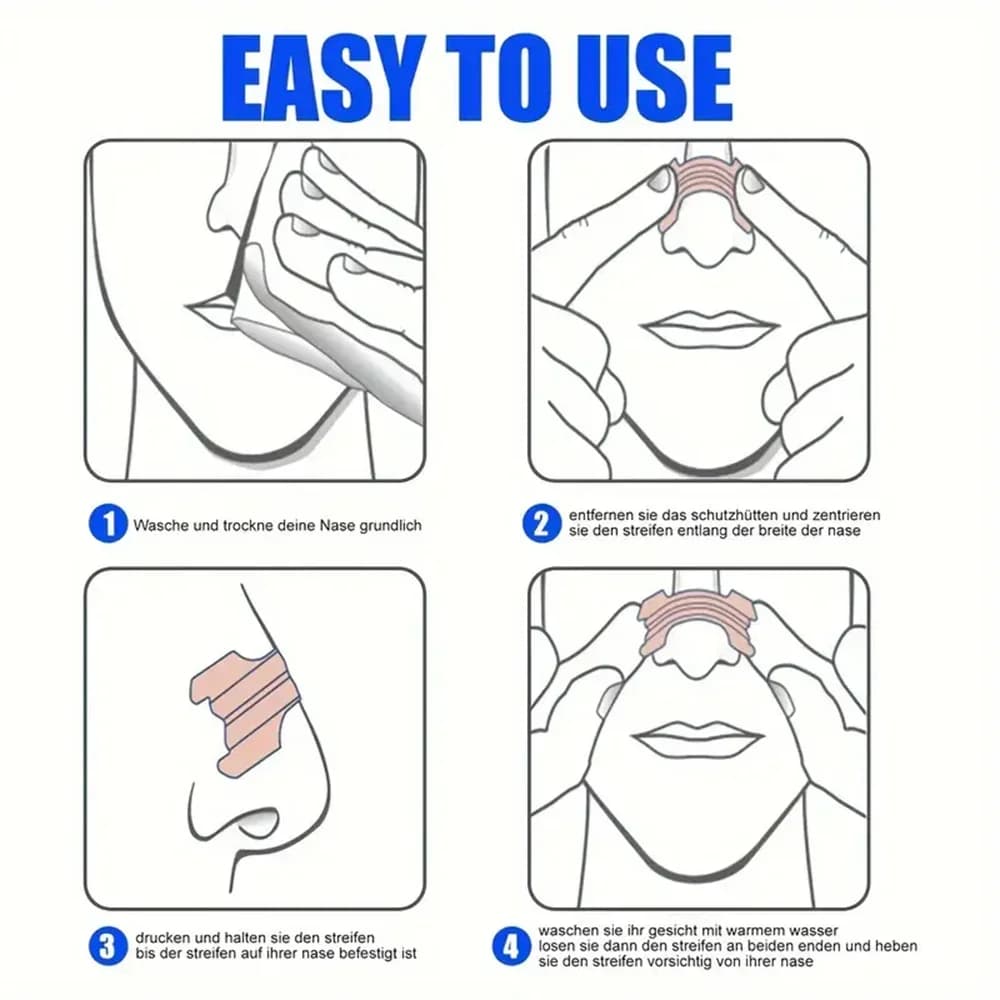 Bandes Anti-ronflement et bandes nasales respiratoires, respiration plus facile, Patch nasal pour arrêter le ronflement, bon Patch pour dormir, dispositif d'aide au sommeil, santé C