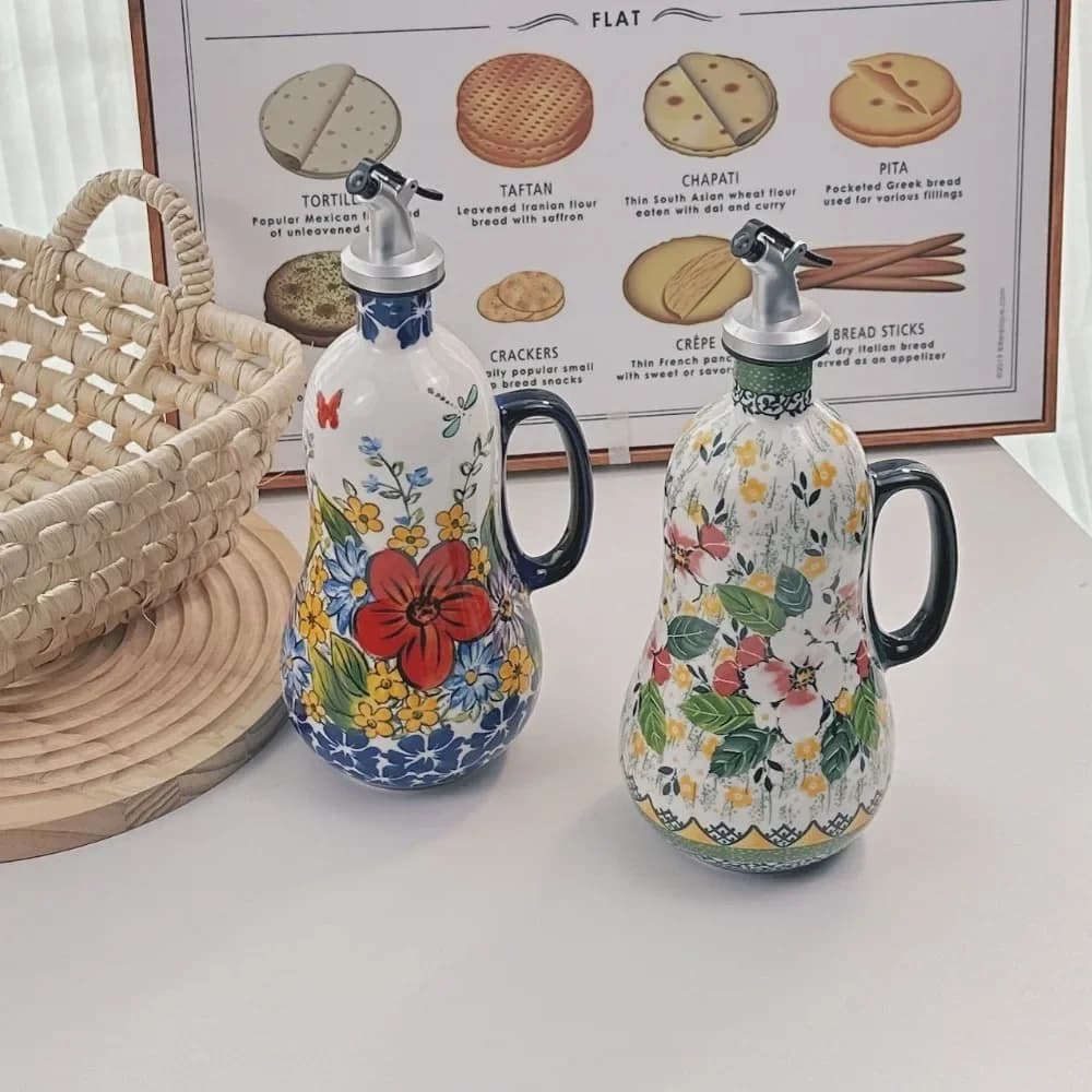 Pot d'huile en céramique