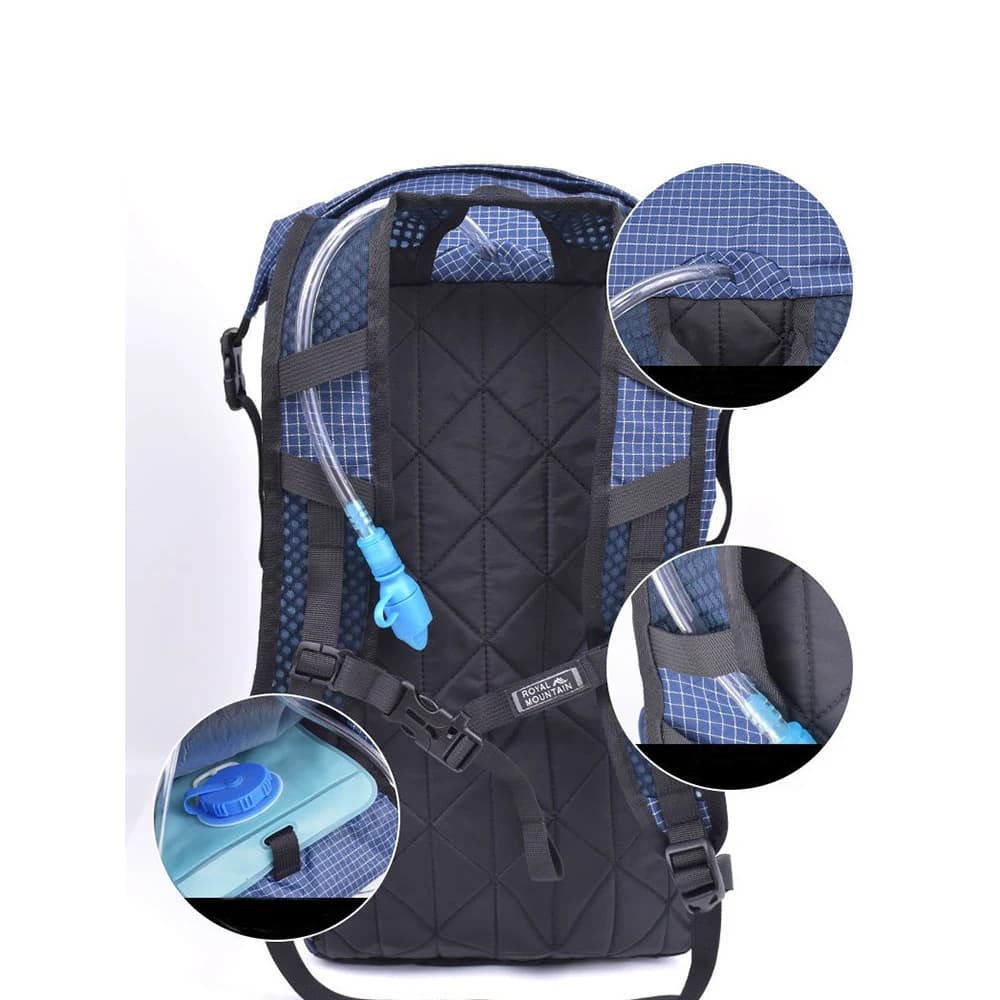 Sac à dos ultraléger 25L UHMWPE XPAC Sac à dos de randonnée pliable - Sac à dos roll-top anti-lash Sac à dos de trekking décontracté seulement 450g