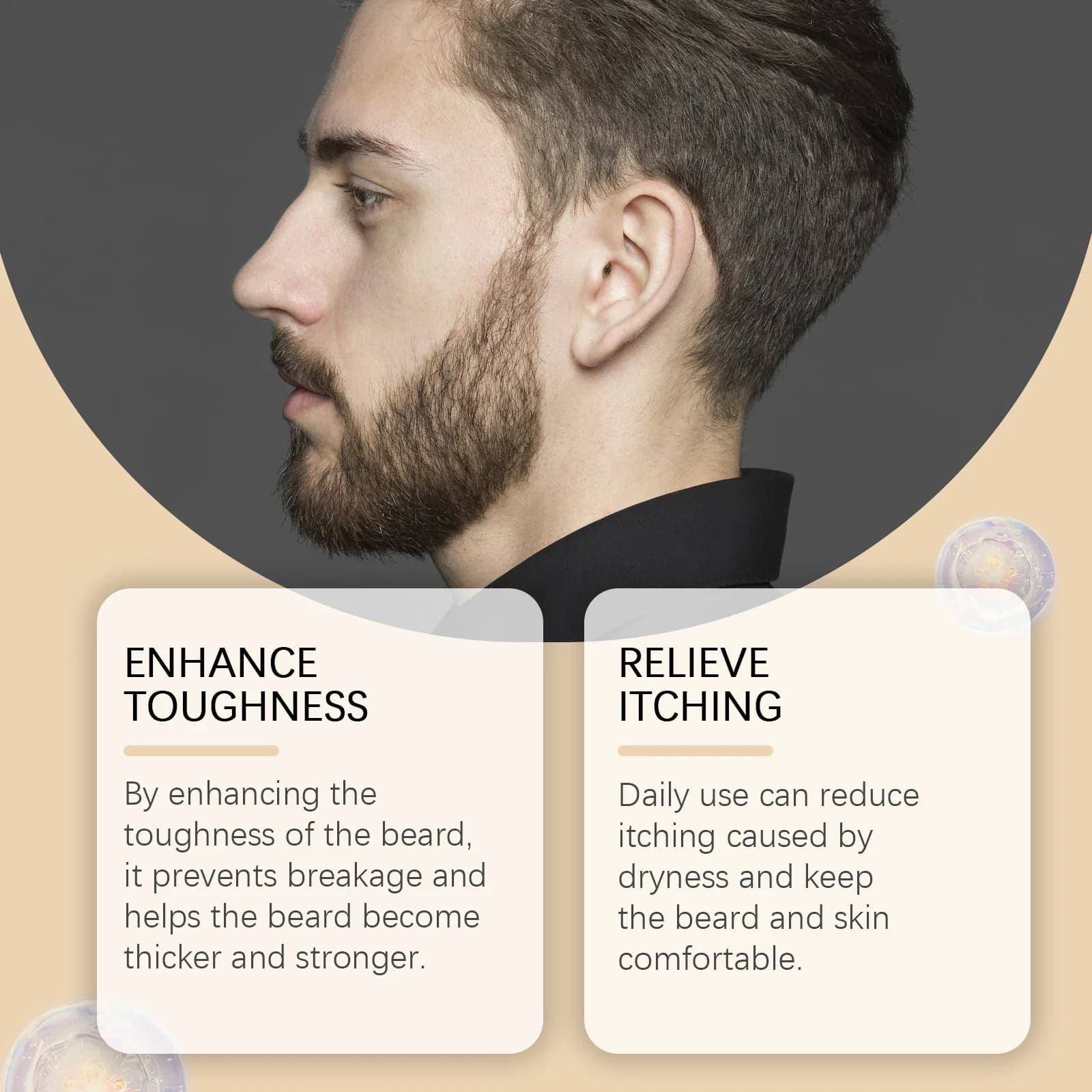 Huile de soin de la barbe pour hommes