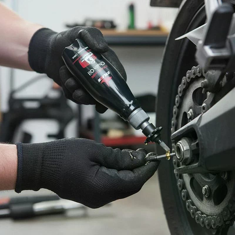 Huile pour chaîne de moto