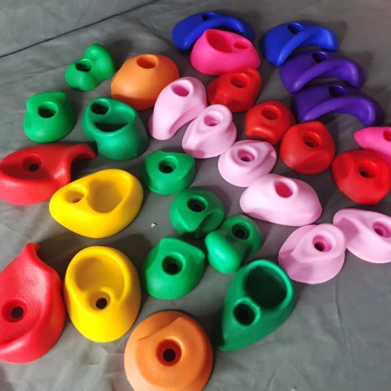 30 pièces/ensemble d'escalade tients bois mur escalade pierres jouets enfants aire de jeux jeu main pieds tenir poignée Kit extérieur intérieur jeu