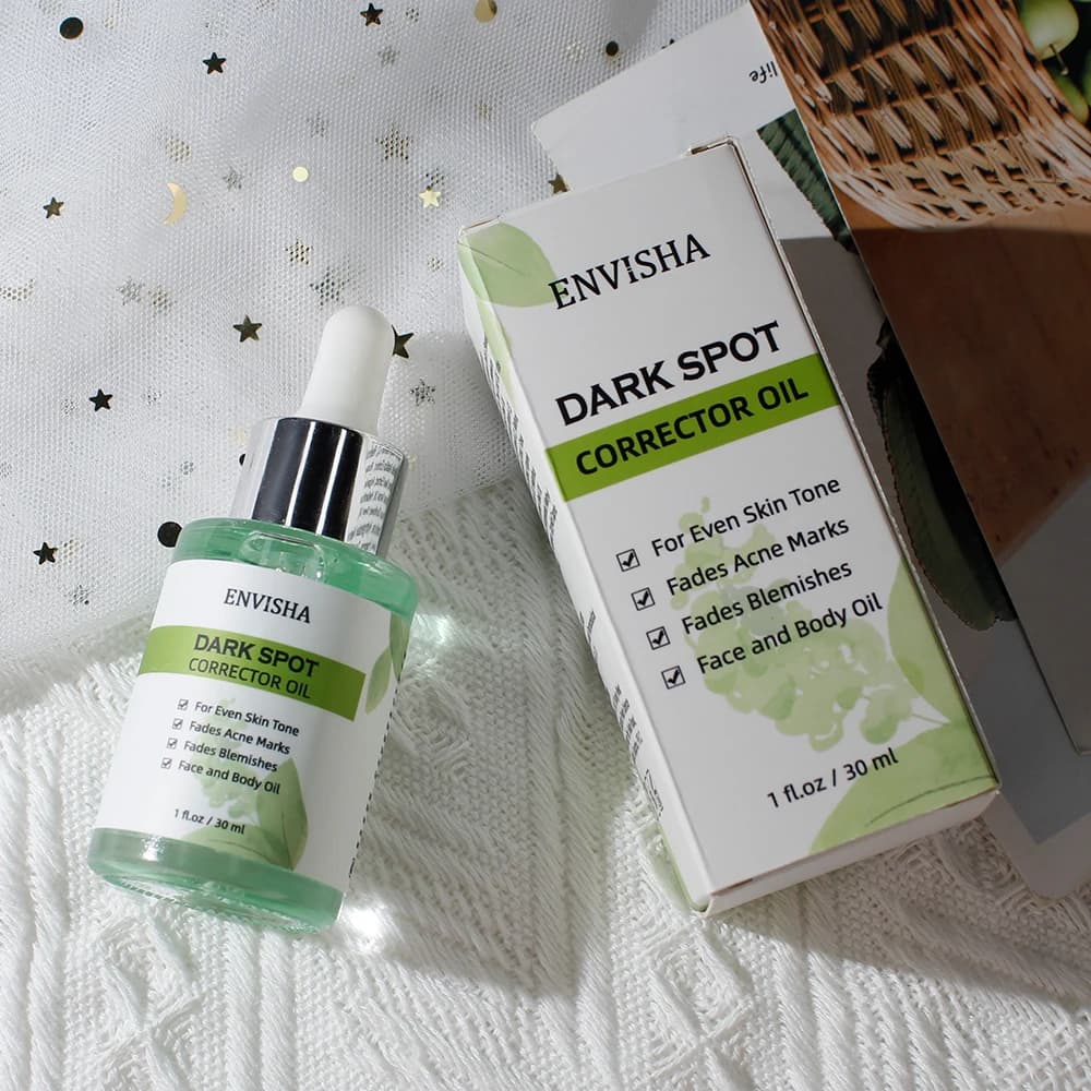 ENVISHA-Huile essentielle blanchissante pour les taches de rousseur, sérum de soin pour la peau du visage, élimine les taches foncées de mélanine, éclaircit, anti-âge, rétrécissement des pores