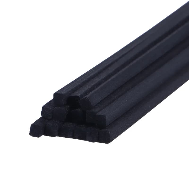 100 pièces forme carrée L22cm D4mm Reed diffuseur bâtons de remplacement bricolage à la main épais rotin aromathérapie