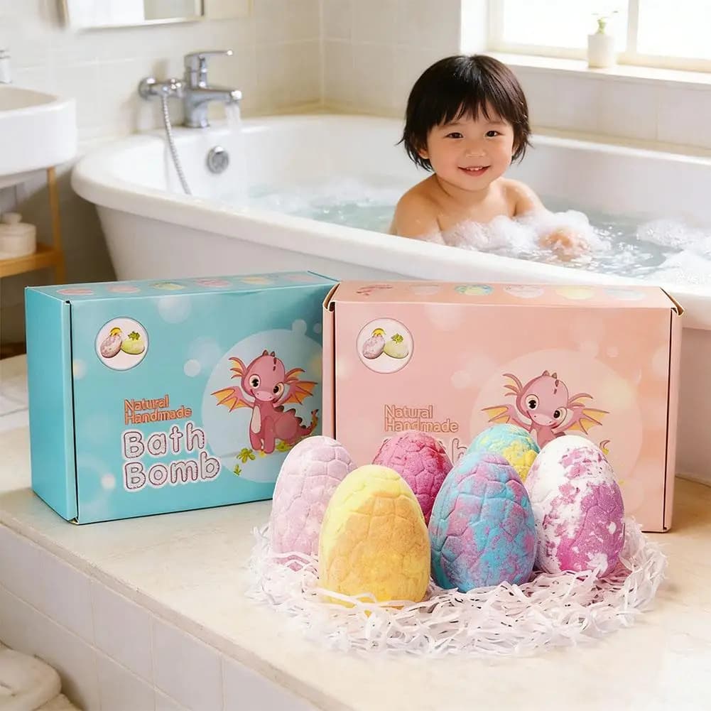 Boules de bain effervescentes aux huiles essentielles, lot de 12, en boîte