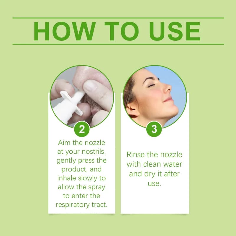 Spray nasal pour le nettoyage du nez