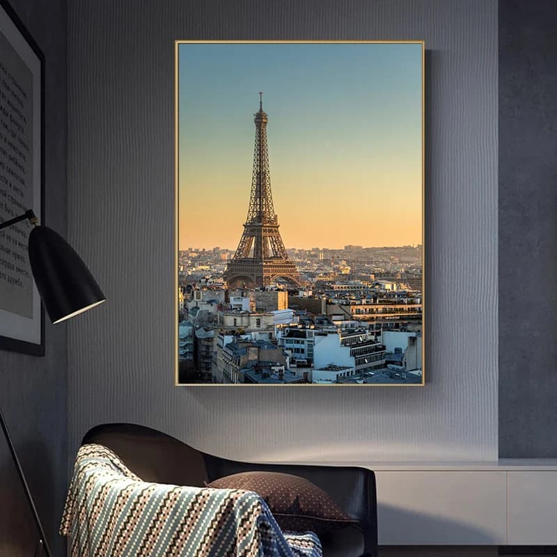 Photographie Photo Paris-tour Eiffel la nuit affiche HD mur Art toile impression peinture photos pour salon décor à la maison