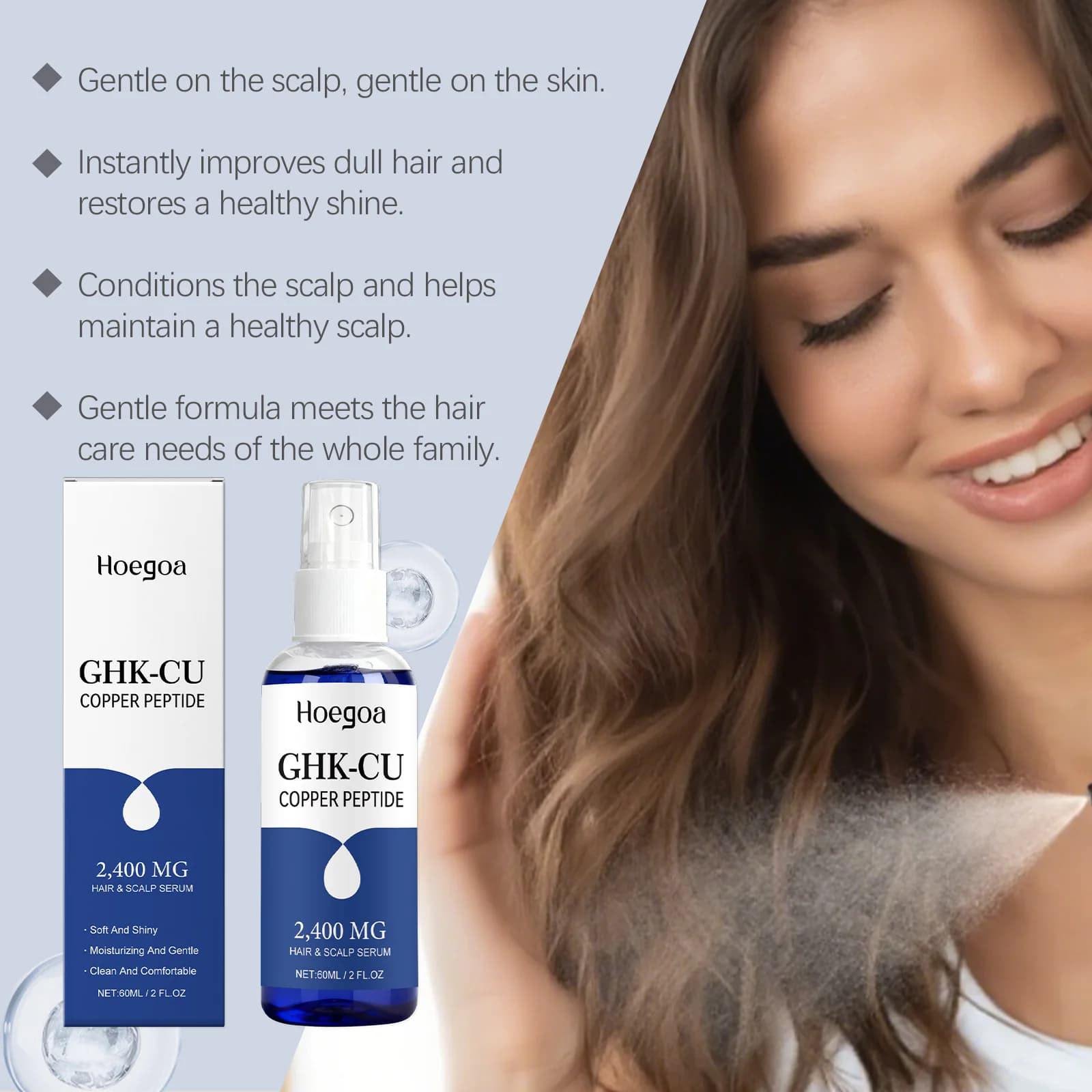 Sérum Capillaire au Cuivre et Peptides Anti-Chute