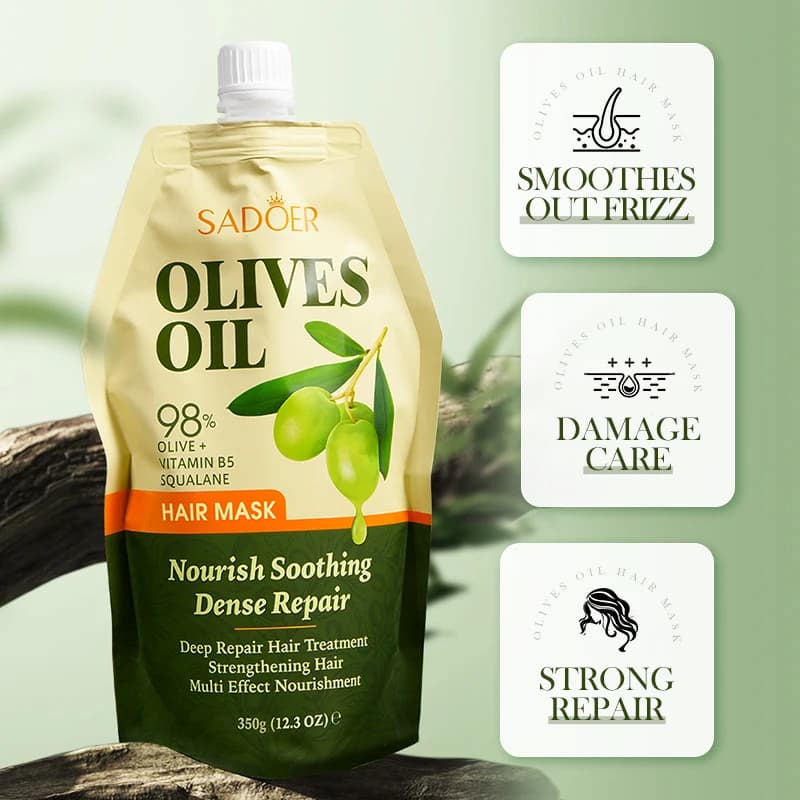 Masque capillaire à l'huile d'olive