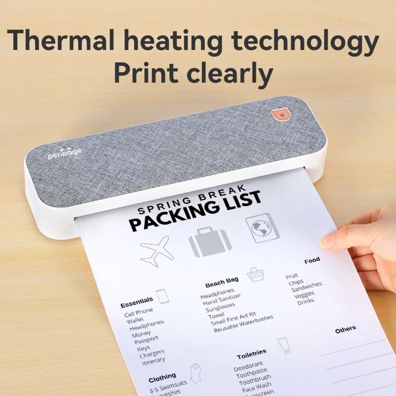 A4 rouleau de papier thermique pliable pour imprimante Peripage A40