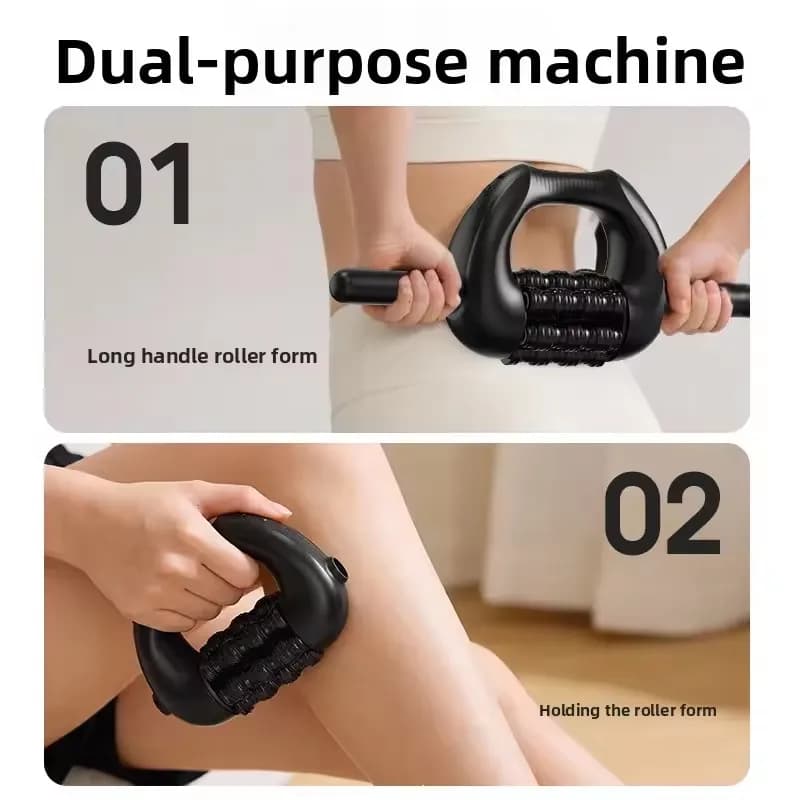 Masseur électrique à rouleaux rechargeable sans fil pour la relaxation musculaire, outil de massage profond des tissus pour soulager les douleurs aux pieds, aux mollets et aux jambes