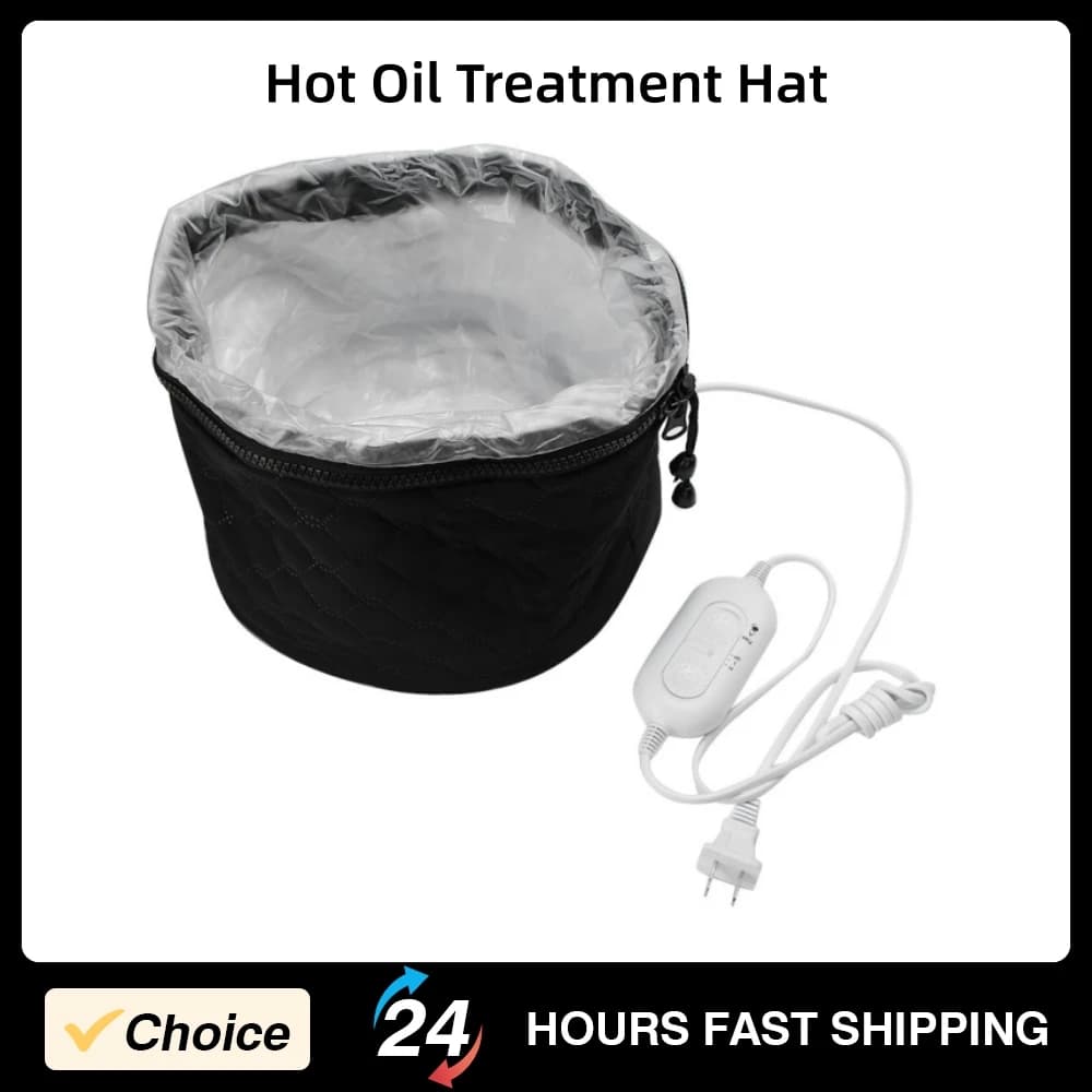 Chapeau portatif chapeau de traitement d'huile chaude chapeau chauffant chapeau de chauffage électrique domestique chapeau de traitement d'huile chaude réglable pour les soins des cheveux