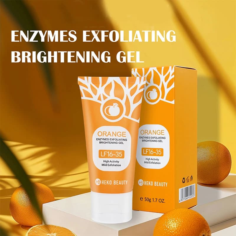 Gel exfoliant orange 50g, exfoliant, mort, élimination, nettoyage en profondeur, longue durée, hydratation, nettoie les pores, sûr pour tout le corps