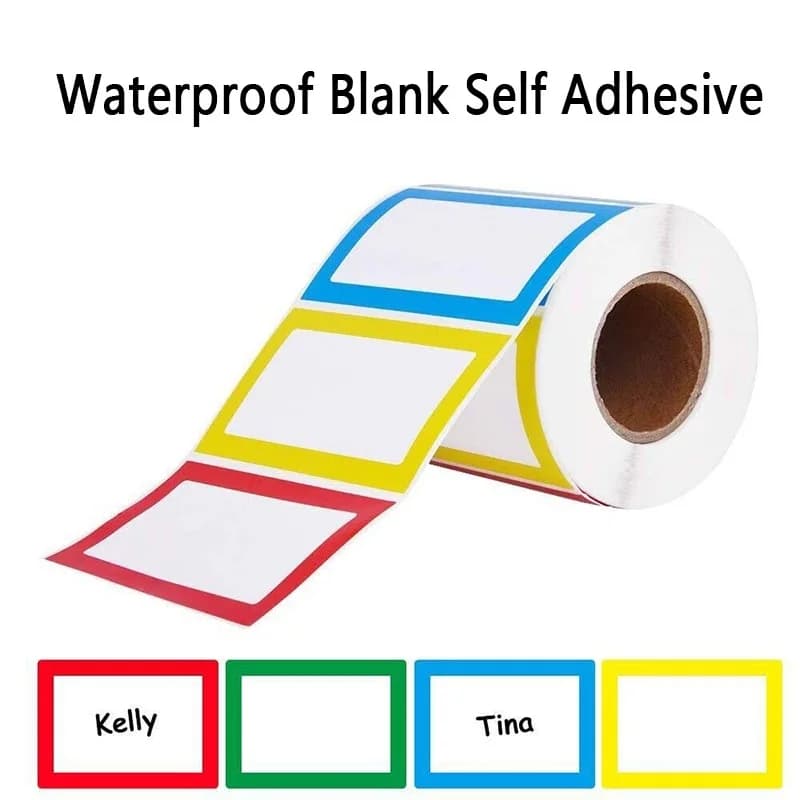 Grande étiquette autocollante colorée