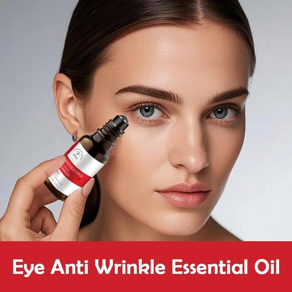 Huile Essentielle Raffermissante pour les Yeux : Lifting, Éclaircissement, Anti-Poches et Anti-Cernes, Soin des Yeux Léger et Non Gras