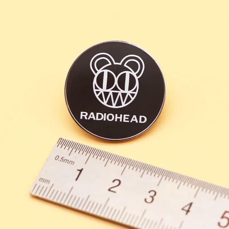 Broche à revers en émail avec Logo de musique Rock, Badge de collection de bijoux, ornement de sac à dos, broches de collier de chapeau