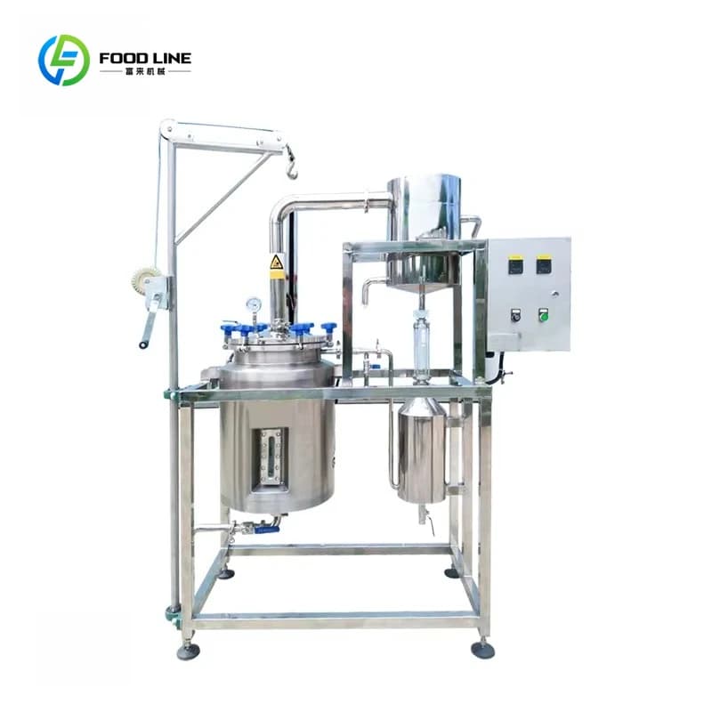 Nouvelle Machine d'extraction d'huile essentielle de 10 à 200 litres de distillation de vapeur