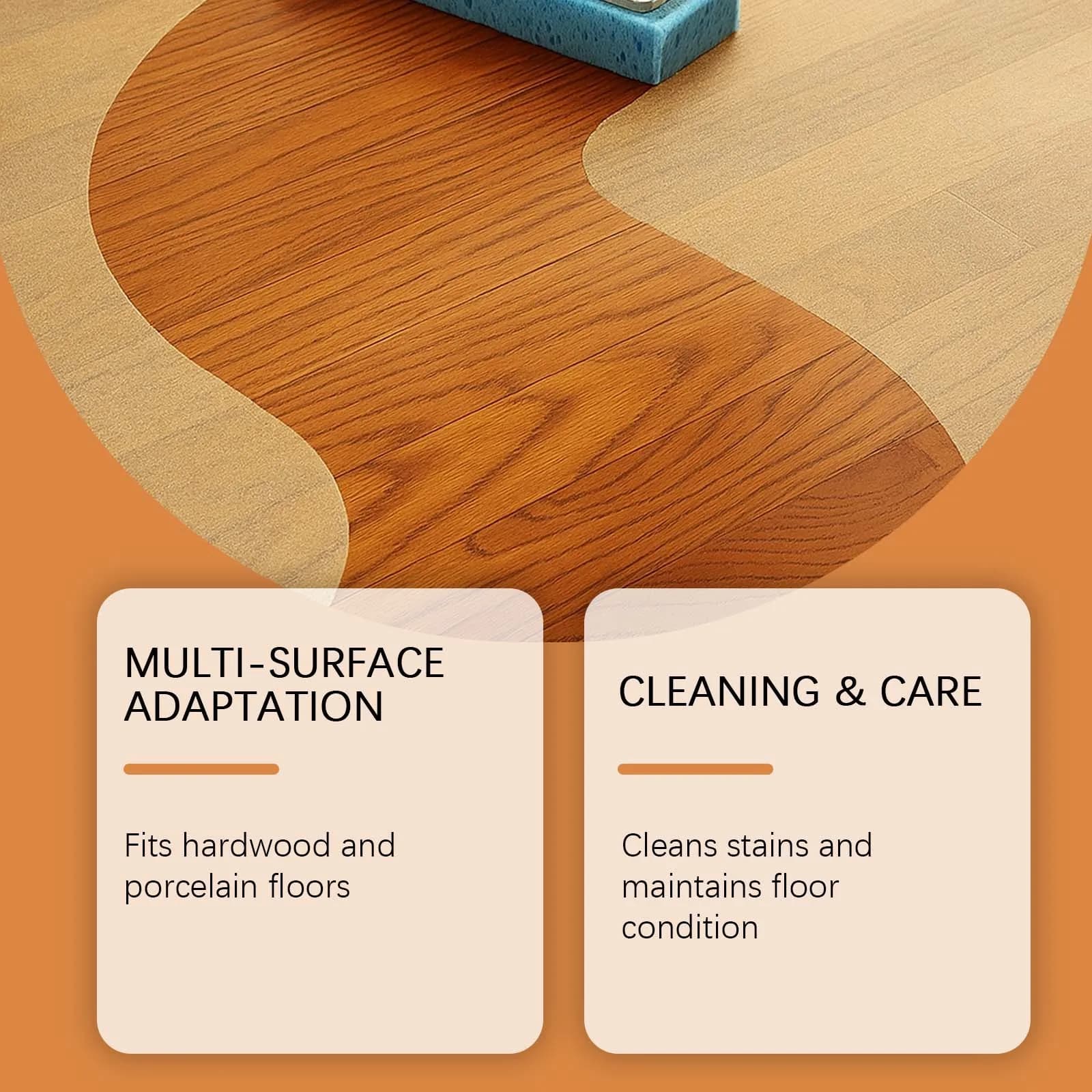Nettoyant pour parquet naturel, restaurateur de brillance, polisseur pour parquet, entretien quotidien des sols, éclaircissant pour stratifié, éliminateur de graisse et de saleté, soin des sols.