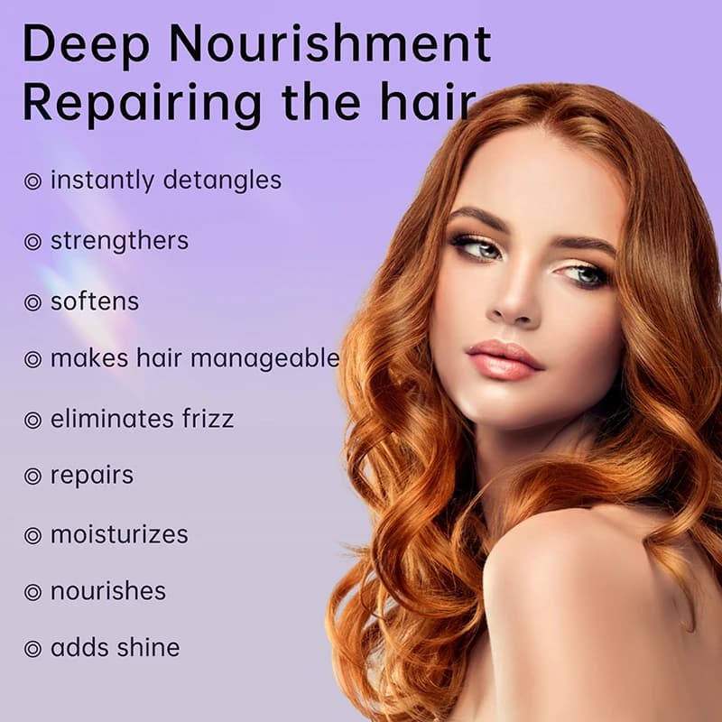 PURC-Spray pour cheveux sans rinçage, huile de revitalisant AMP, réparation des cheveux abîmés, traitement des frisottis, lissage, soin des cheveux brillants et lisses, 55ml