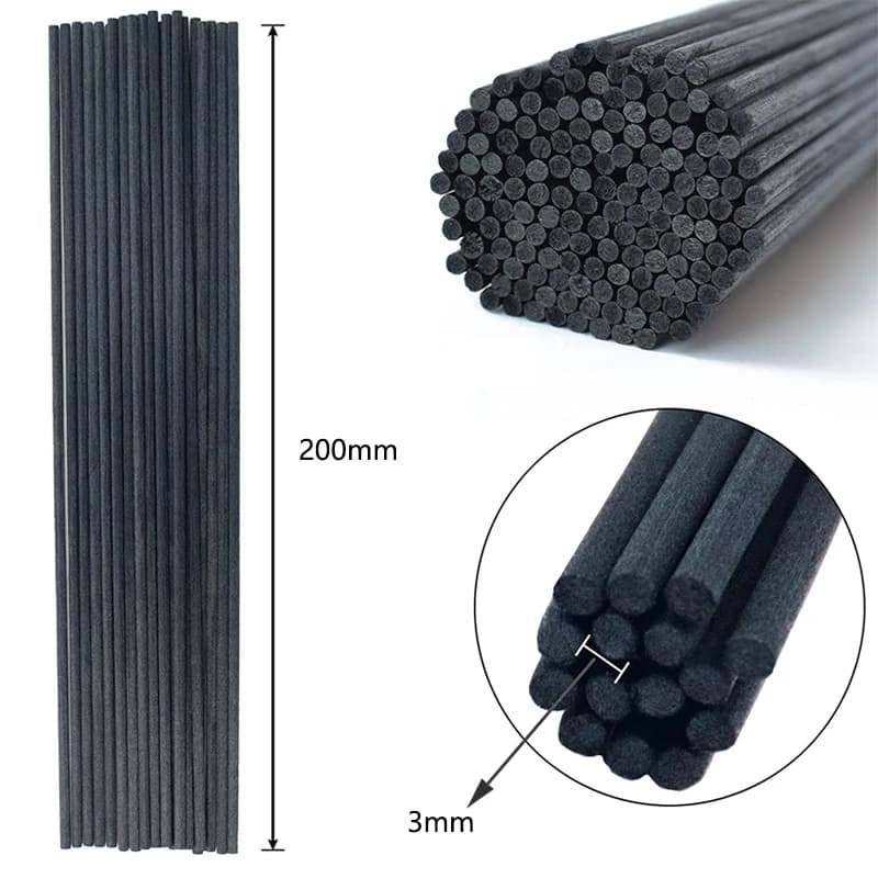 5-100 pièces 2-3.5mm Reed diffuseur bâton de remplacement bricolage à la main décor à la maison Extra épais rotin