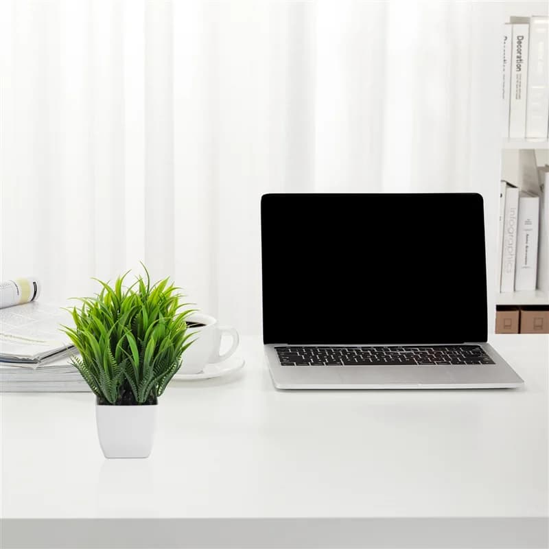 Emption! Paquet de 3 fausses plantes en Pots plante d'eucalyptus artificielle Mini