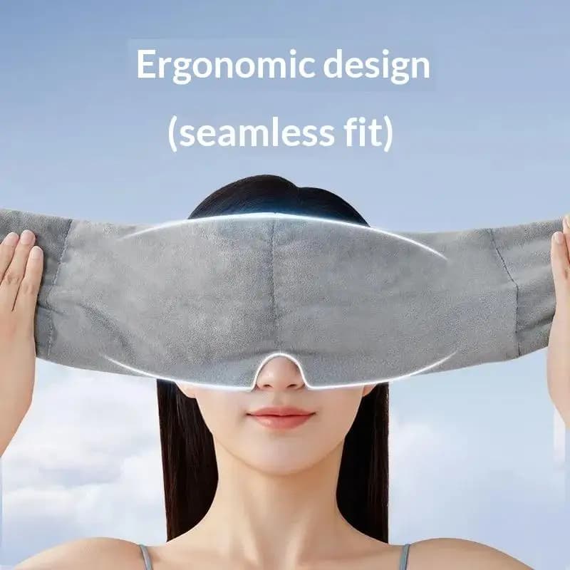 Masque de sommeil lesté anti-lumière, bandeau relaxant pour soulager la fatigue, aide au sommeil pour hommes et femmes (1 pièce)