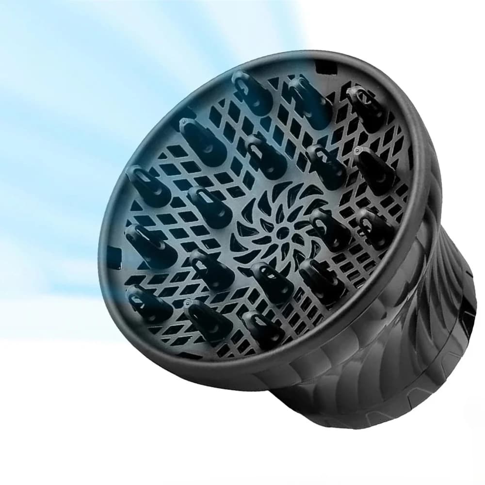 Diffuseur de sèche-cheveux anti-frisottis pour cheveux, accessoire volumisant réglable pour brosses de 1,4 à 2,4 pouces, définit les boucles naturellement