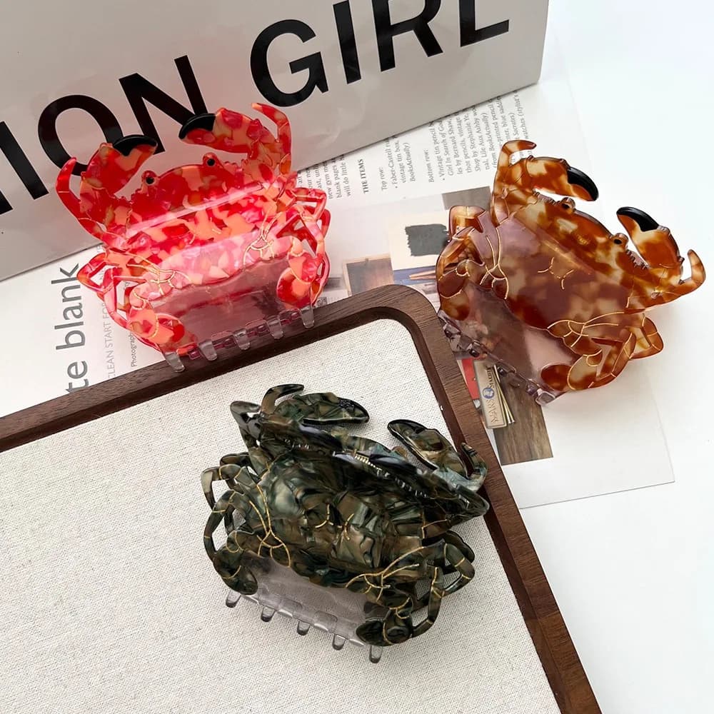 Crab Claw est une niche et un style unique de loisirs d'été. Il est fabriqué en matériau d'acétate de haute qualité
