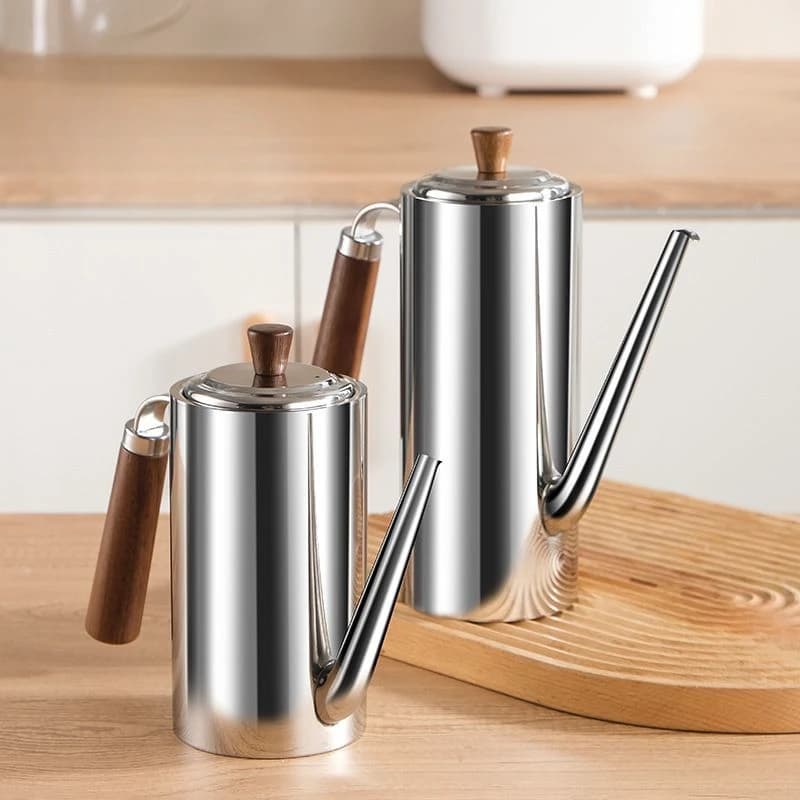 Pot à huile domestique en acier inoxydable, avec filtre, cuisine à haute température, spécial sans suspension, pot à huile épais