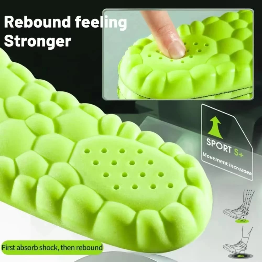 Semelles orthopédiques 4D Sport 2026 super douces pour chaussures
