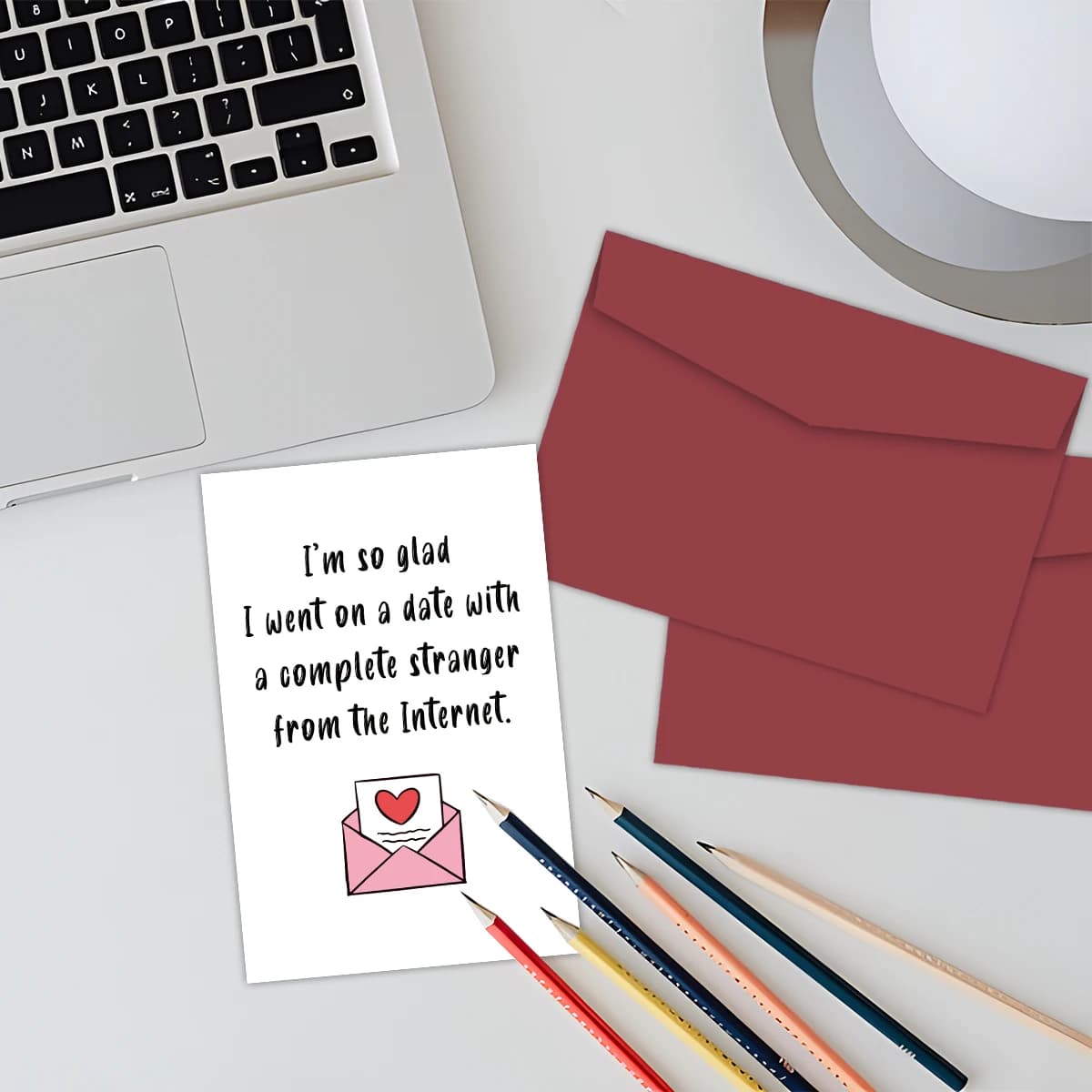 Carte de travailleurs romantiques, une date avec un étranger d'invitation, carte de rencontre en ligne amusante pour la journée de Léon, cartes de vministériels x d'anniversaire