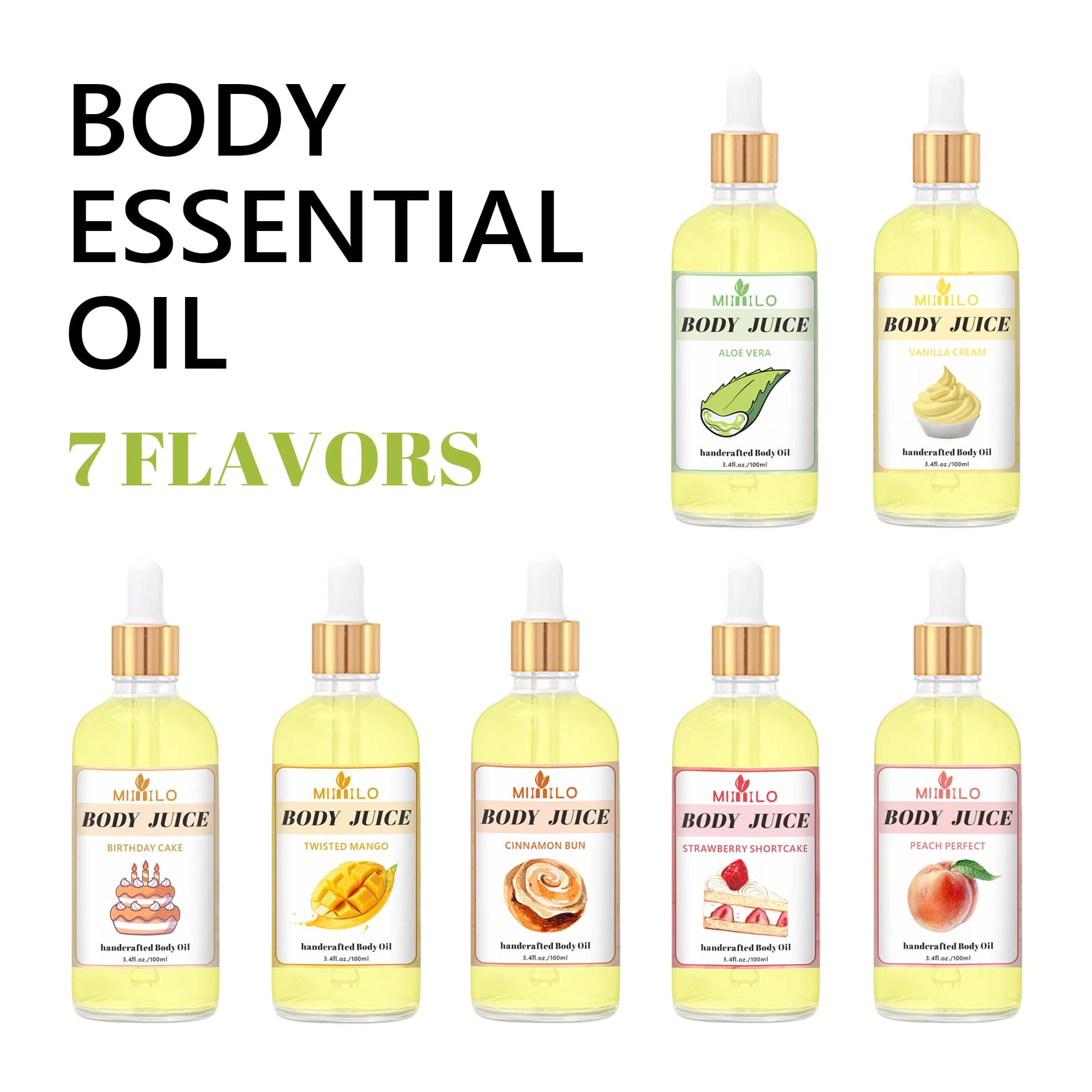 Huile corporelle parfumée douce, 100ml, plusieurs parfums délicieux, hydratant, nourrissant, soins pour la peau, léger, Non gras, absorption rapide