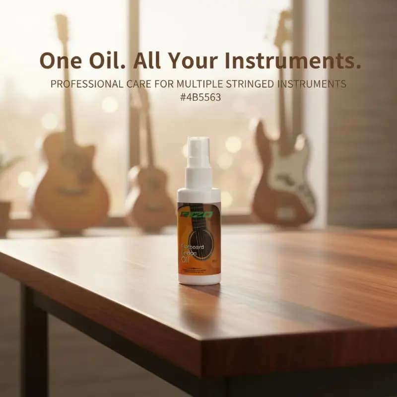 # Huile de citron 60ml pour l'entretien de la touche de l'ukulélé et de la guitare, huile de nettoyage et de polissage pour guitare