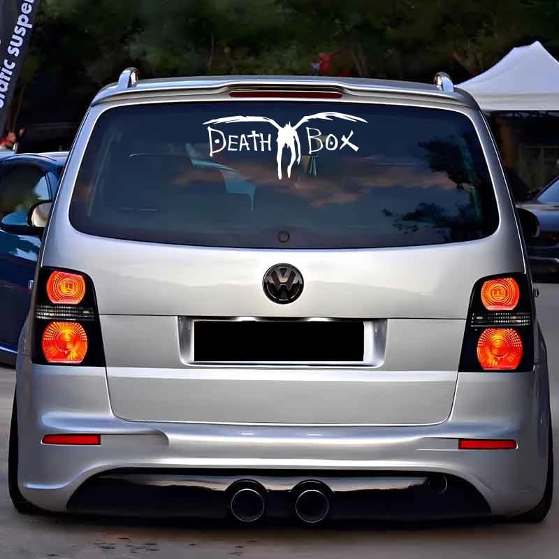 Autocollant "DEATH BOX", créatif et drôle pour les fans de dessins animés, autocollant de haute qualité pour voitures, camions, motos et lapmédication!
