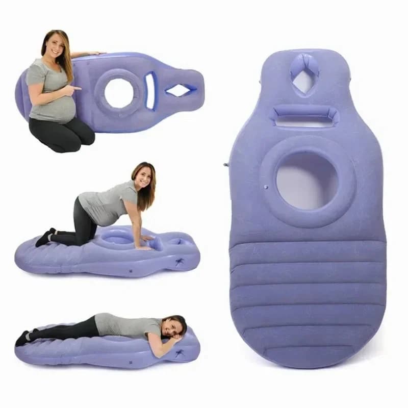 Coussin de grossesse gonflable pour le corps, matelas de soutien pour le lit, tapis de yoga pour femmes enceintes, oreiller de grossesse gonflable