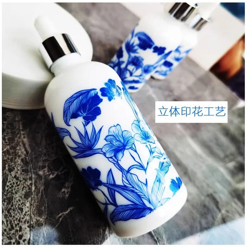1pc flacon compte-gouttes céramique huile essentielle aromathérapie bouteilles d'huile distributeurs conteneurs