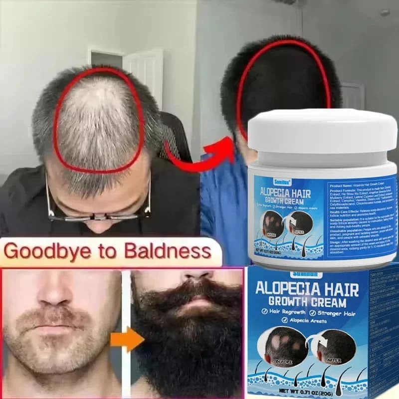 Crème pour la croissance des cheveux