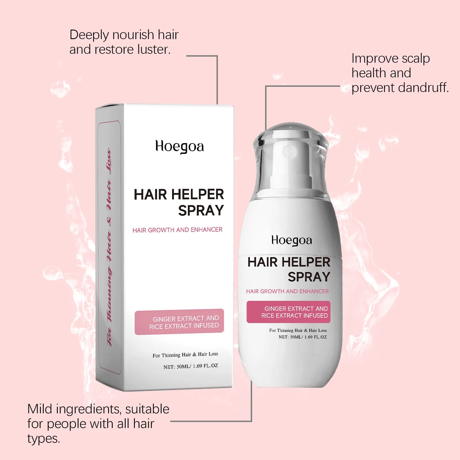 Spray Capillaire Anti-Chute pour Cheveux Fins
