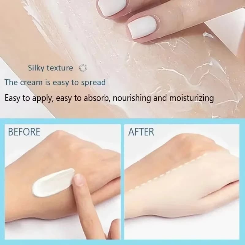 Crème Éclaircissante Corporelle pour Zones Intimes, Bras, Genoux, Lèvres et Peaux Foncées – Éclaircissement de la Mélanine, Essence Rose Hydratante et Soin Intime
