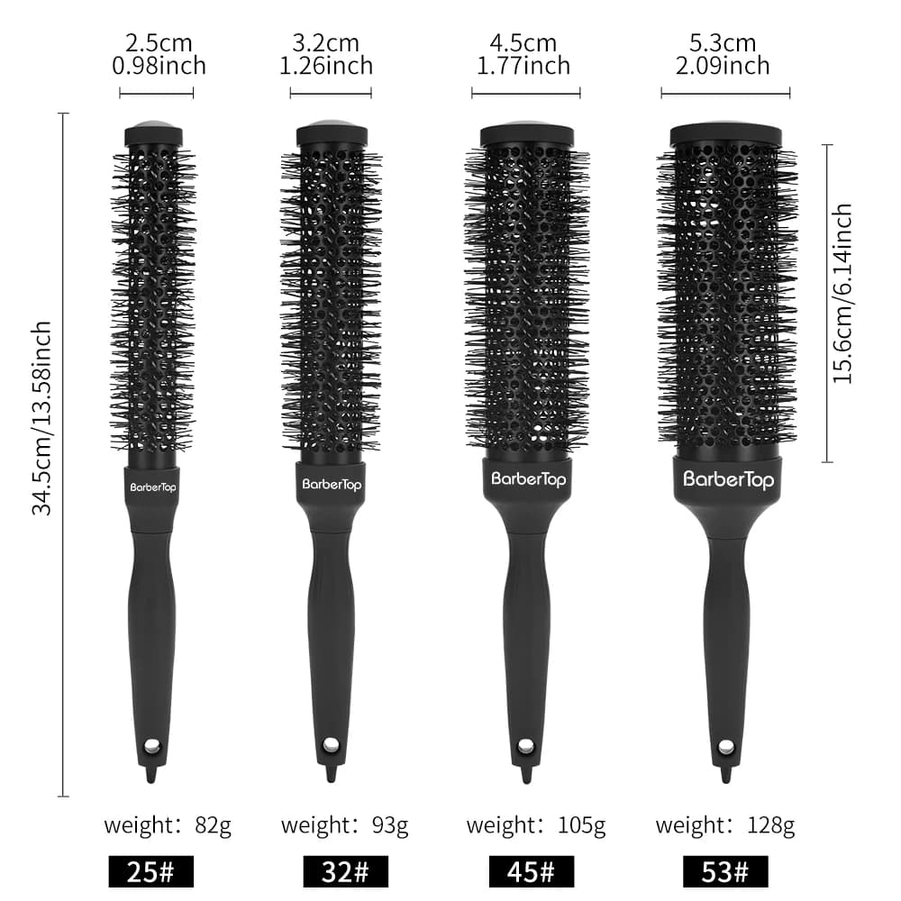 Brosse à cheveux extra longue 35 cm-outil de coiffure professionnel pour éruption, rouleau à cheveux volumateur, utilisation en salon résistante à la chaleur