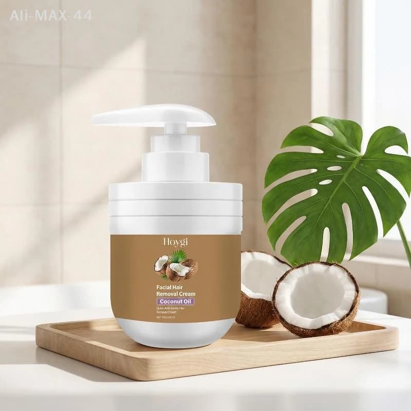 Crèmes dépilatoires pour le visage à l'huile de noix de coco 100g
