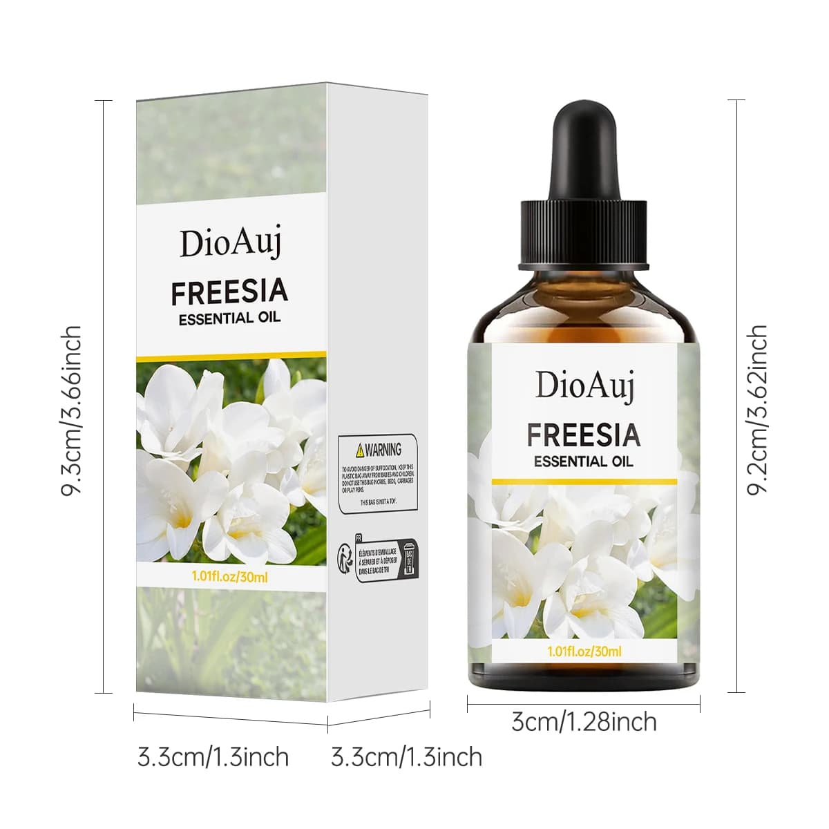 Huile essentielle de Freesia - parfum floral longue durée, hydrate et hydrate la peau, apaise et déteste l'esprit et le corps,
