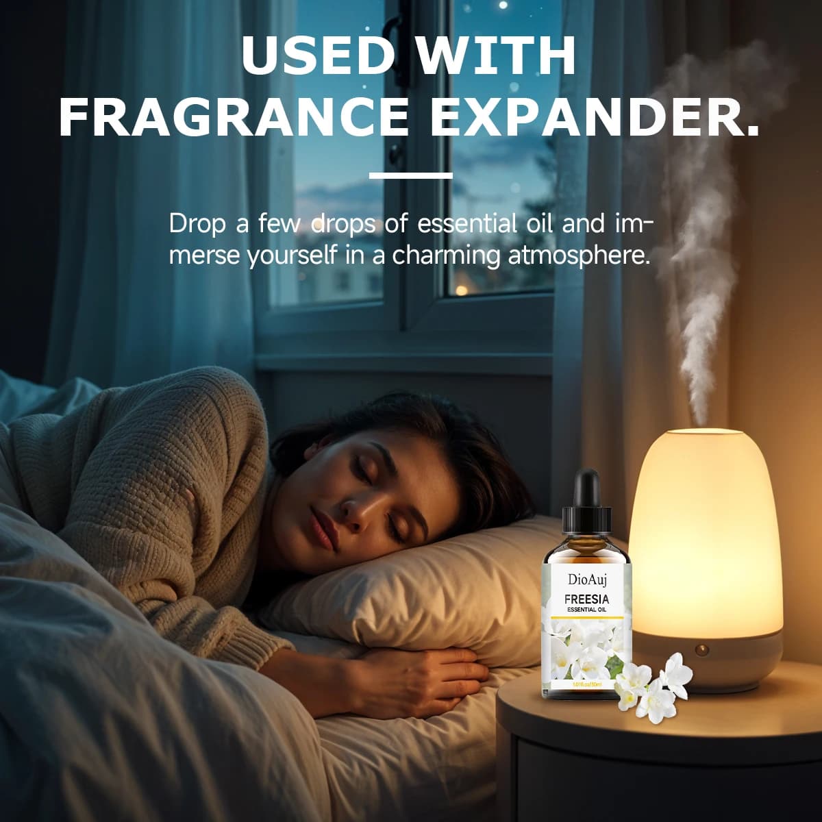 Huile essentielle de Freesia - parfum floral longue durée, hydrate et hydrate la peau, apaise et déteste l'esprit et le corps,