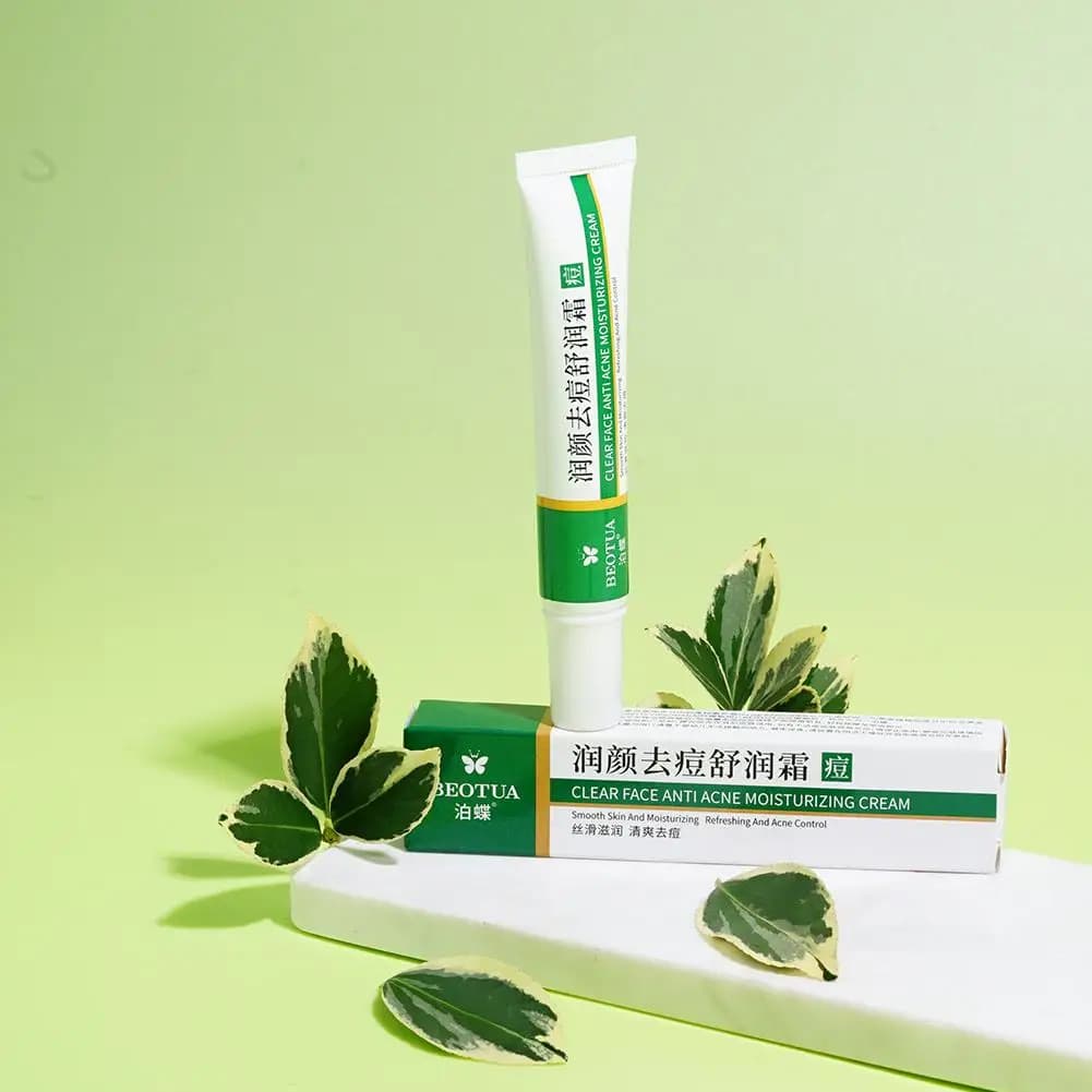 Crème de traitement de l'acné à base de plantes, élimine l'acné, hydrate, répare, contrôle de l'huile, rétrécit les Pores, boutons, Gel de traitement de l'acné, soins pour la peau