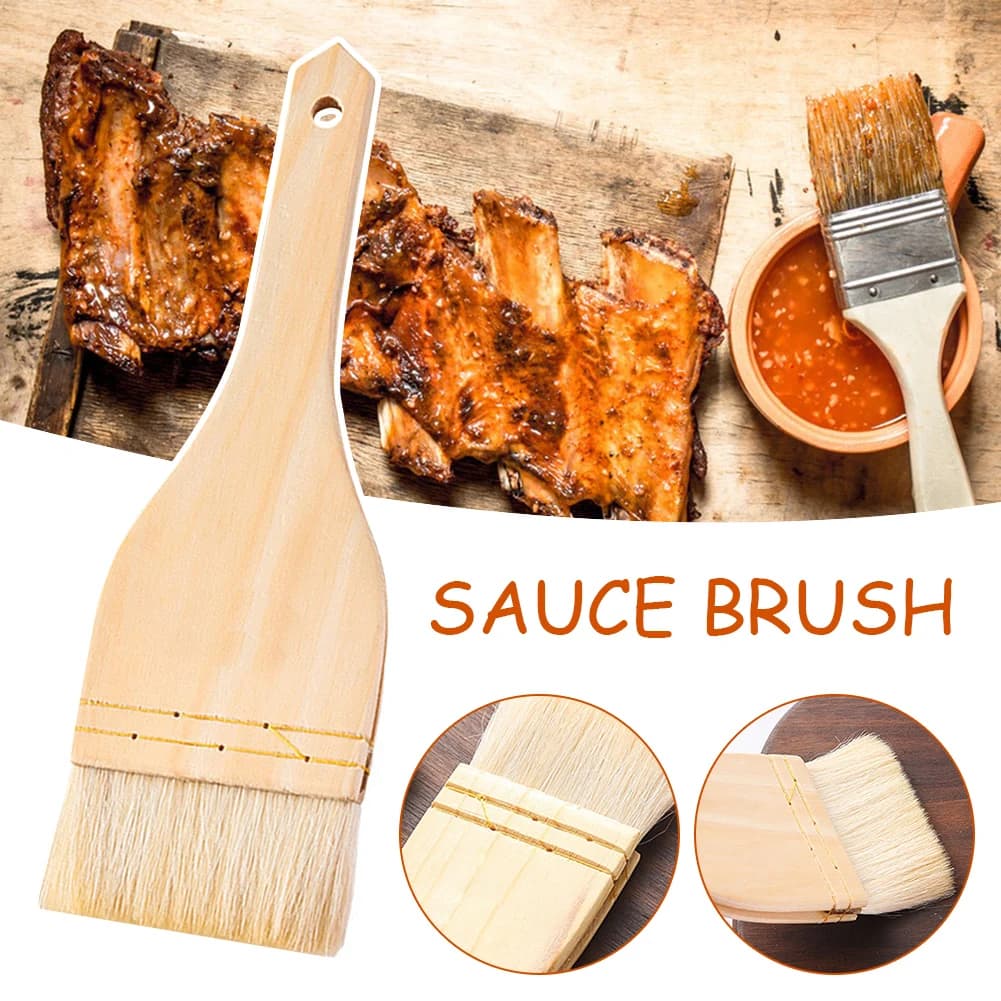 Brosses à huile de cuisine en bois