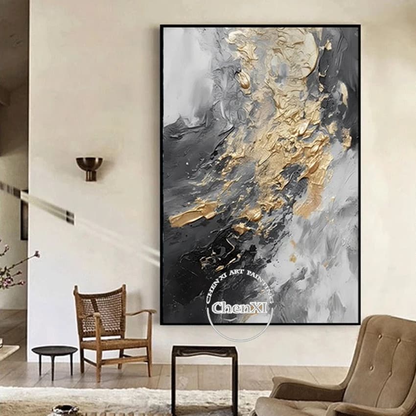 Peinture à l'huile peinte à la main sur toile