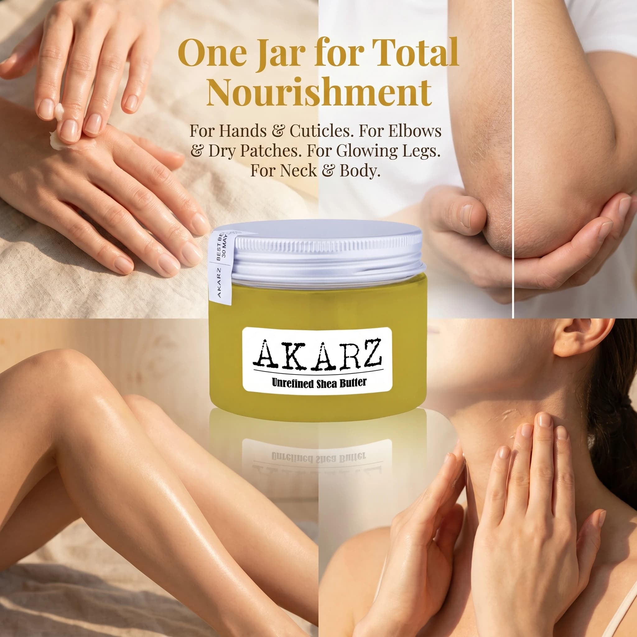 AKARZ-Poupée de karité non raffinée, produits de soins de la peau, matière première cosmétique, huile de base, jaune, solide, origine Afrique de l'Ouest, haute qualité