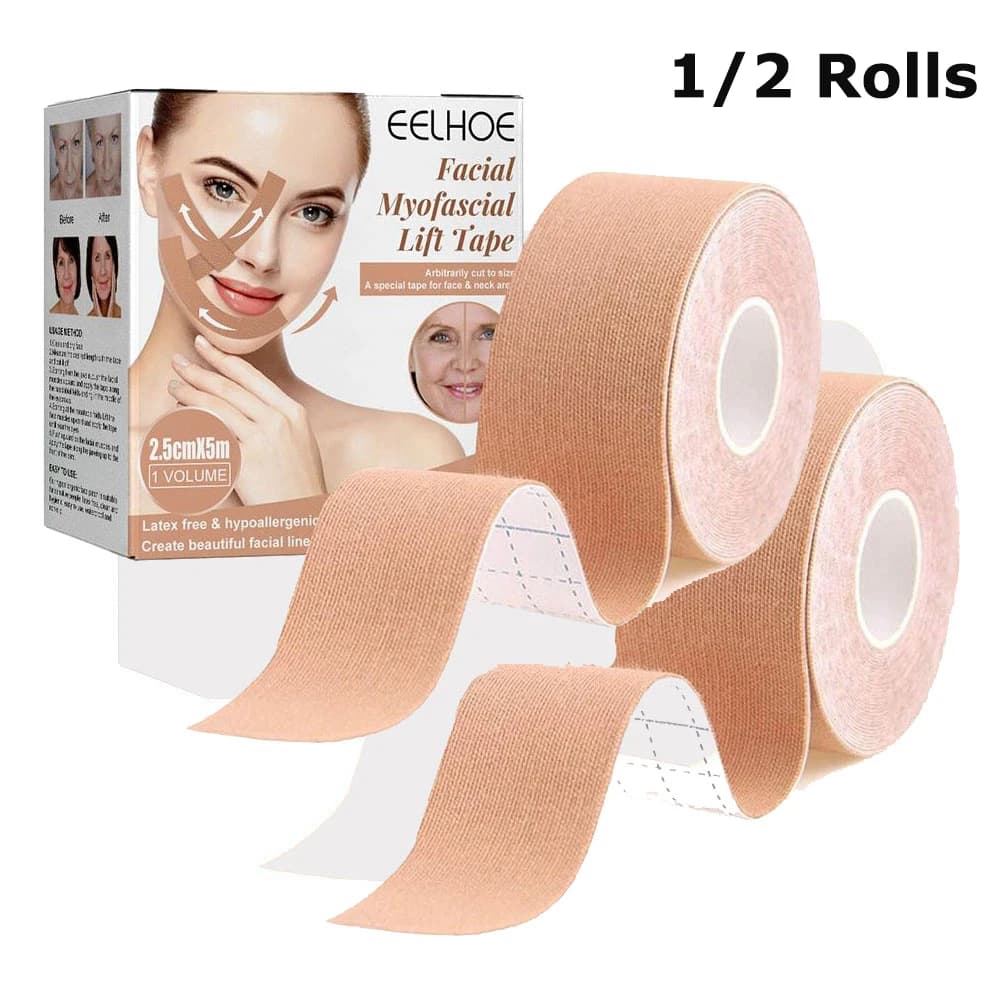 1 rouleau/2 rouleaux de ruban de lifting myofascial pour le visage