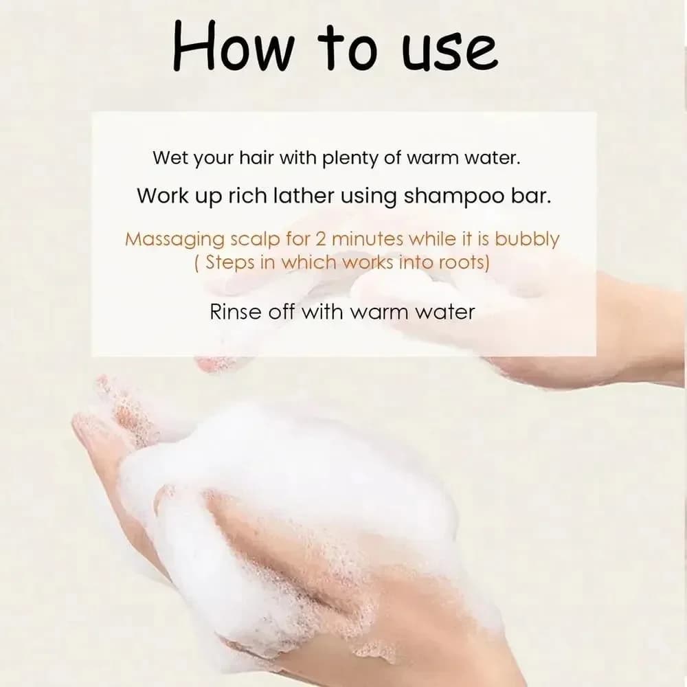 1/2/3 pièces riz biologique shampooing barre de savon nettoie sans huile conditionnement