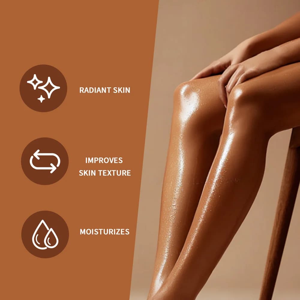 Lakerain beurre de cacao brillant huile pour le corps hydratant nourrissant